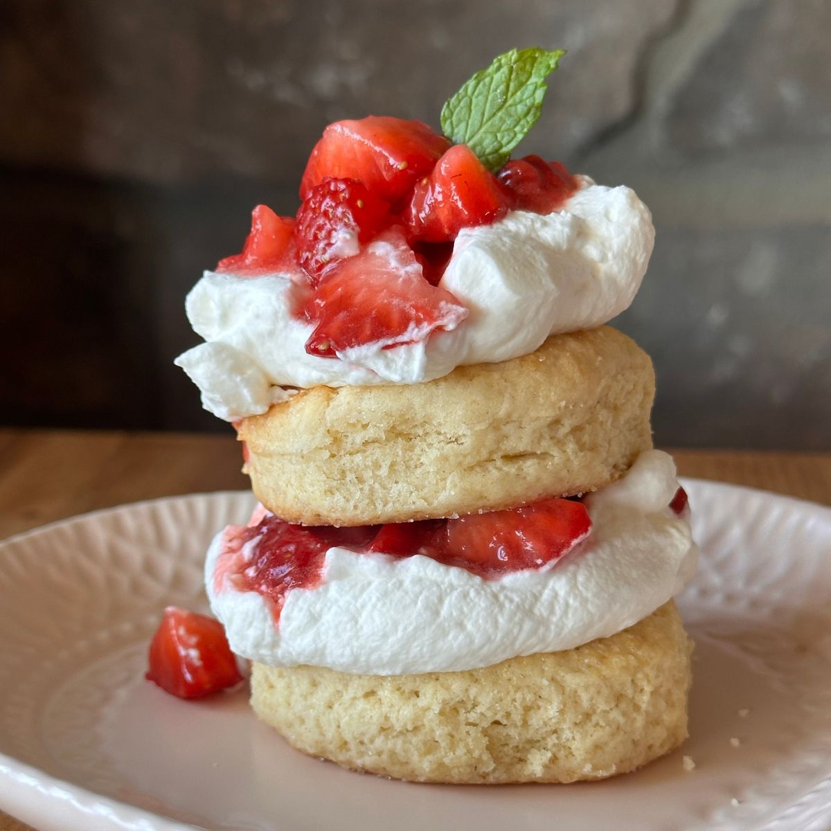 Simple Strawberry Shortcake Biscuits Recipe