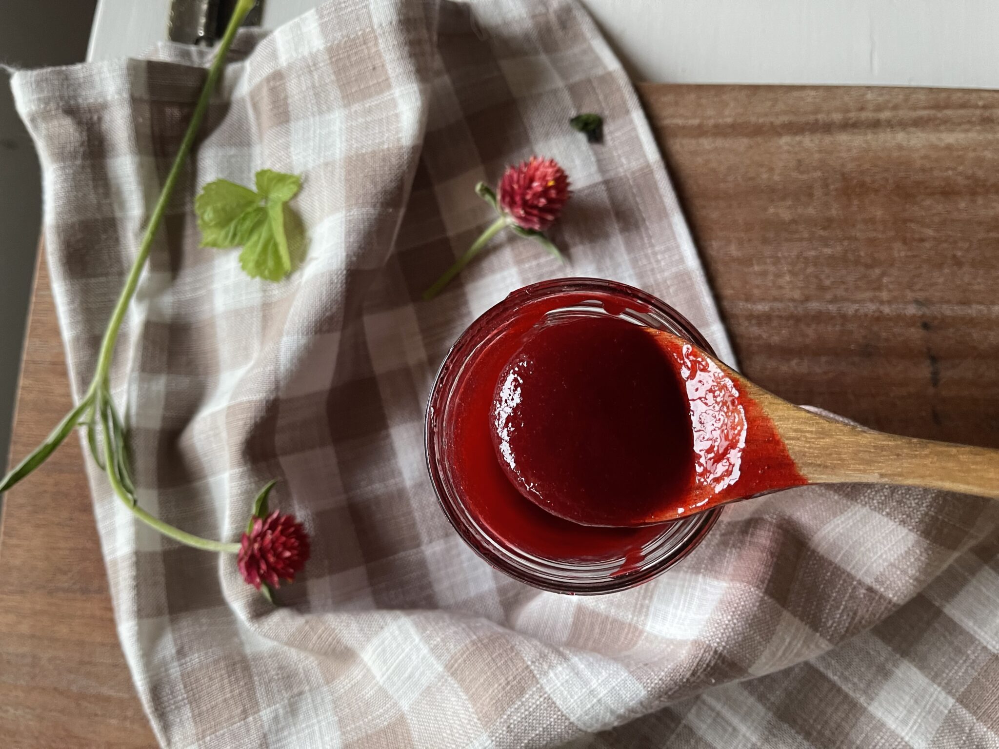 Raspberry Scroll Simple 3 Ingredient Raspberry Syrup Recipe - Our Handcrafted Home