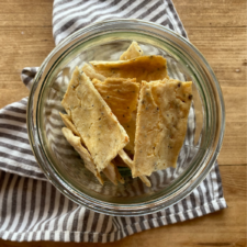 Everything Bagel Sourdough Discard Crackers